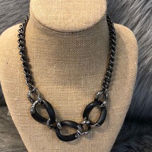 Alexis Bittar Black and Silver Necklace